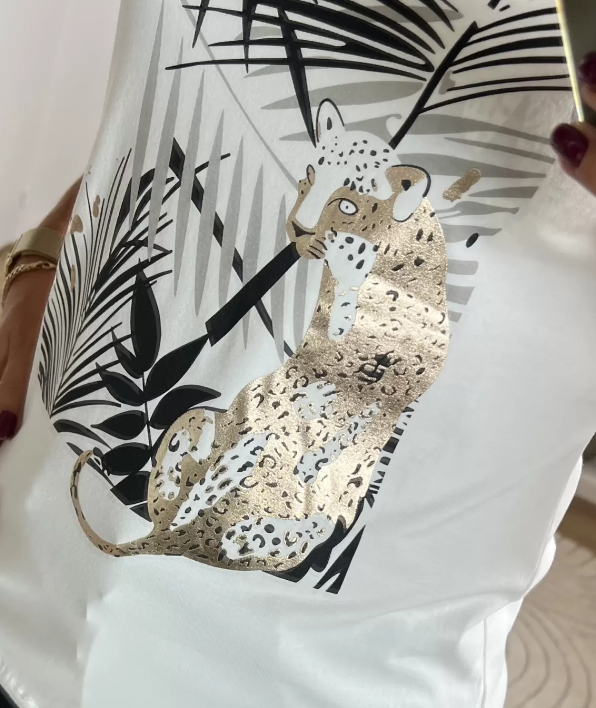 La boutique de Lilie T-shirts>T-SHIRT INDRA Blanc